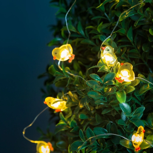 Guirlande lumineuse LED avec poussins, 2 m, 20 LED