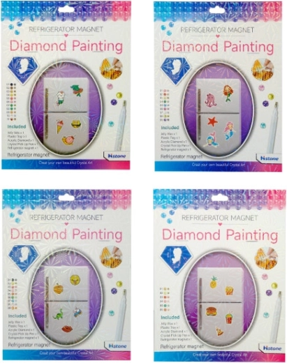 Kit créatif pour fabriquer des magnets avec cristaux colorés