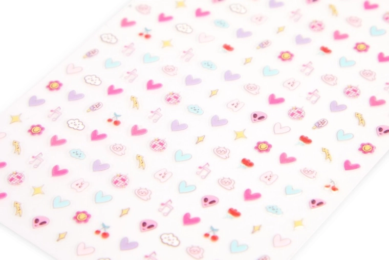 Petits autocollants brillants