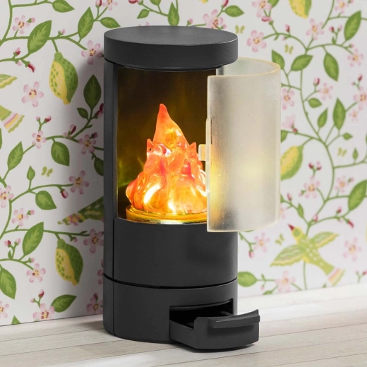 Cheminée LED avec effet de feu réaliste