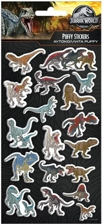 Autocollants en relief Jurassic