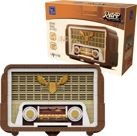 Pantasy Retro Collection radio rétro à lampes – kit de construction avec rétroéclairage LED