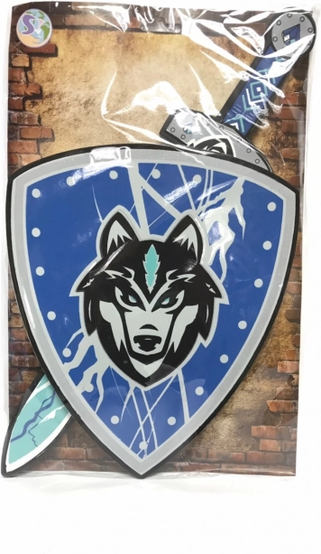 Épée et bouclier en mousse renard pour enfants