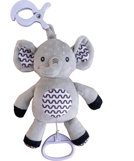 Peluche douce et motifs contrastés