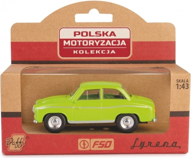 modèle métallique de voiture Syrena 104 vert 1:43