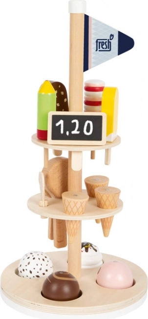 Stand en bois pour glace Fresh