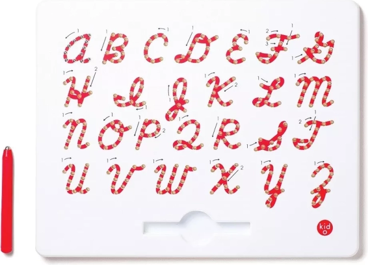 Kid O tableau magnétique pour l’apprentissage des lettres majuscules cursives