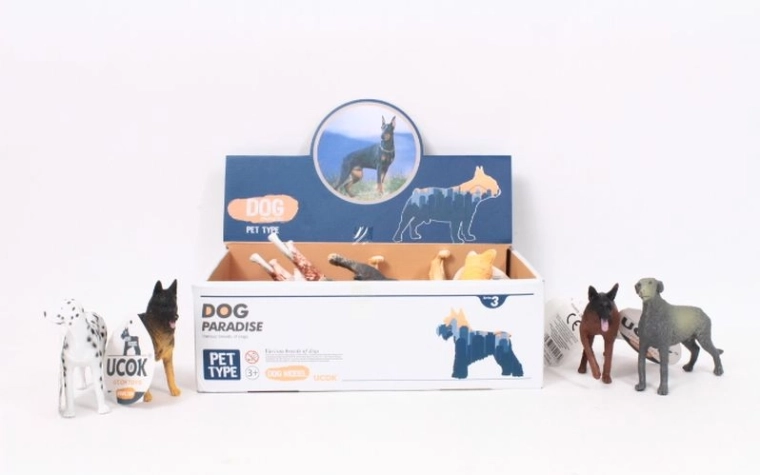 Dog Paradise figurines réalistes de chiens 12,5 cm (12 pcs)