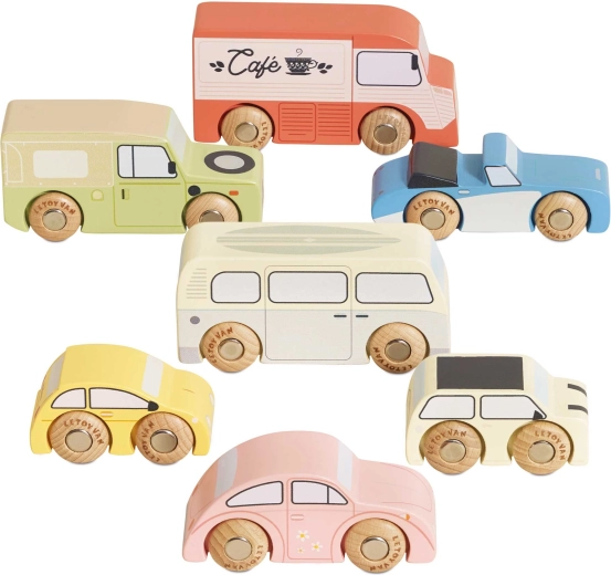 Le Toy Van ensemble vintage de petites voitures en bois