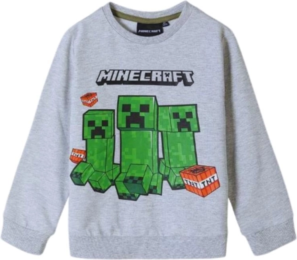 Sweat-shirt gris Minecraft