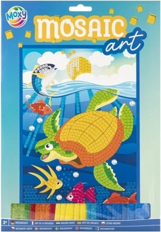 CCG mosaïque pailletée A4 – petite tortue