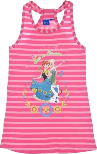 Robe Disney La Reine des Neiges framboise à rayures