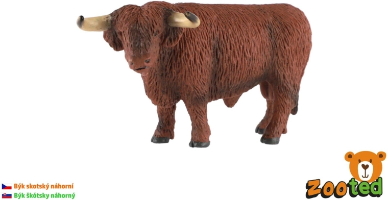 Figurine de taureau Highland écossais de 15 cm