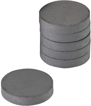 Aimants ronds super puissants 22 mm, noirs (6 pcs)