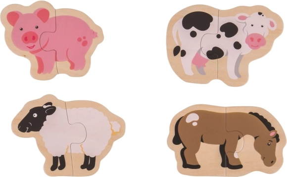 Bigjigs Toys puzzle facile Animaux de la ferme