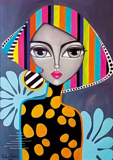 Puzzle Fille colorée 1000 pièces MAGNOLIA