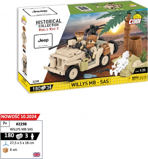 Ensemble de construction COBI HC WWII – Willys MB SAS 1:35