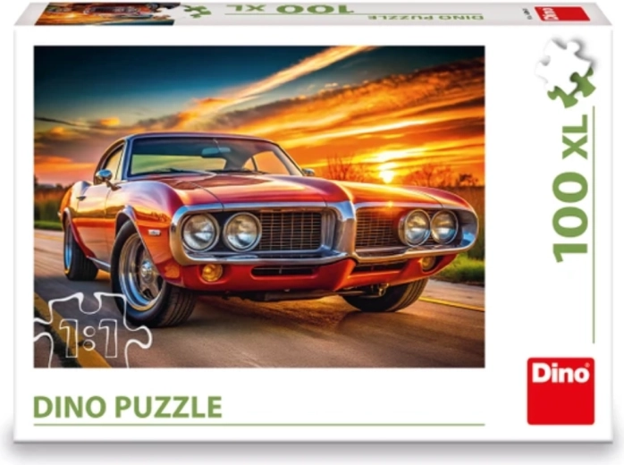 Puzzle Dino Firebird au coucher du soleil XL 100 pièces