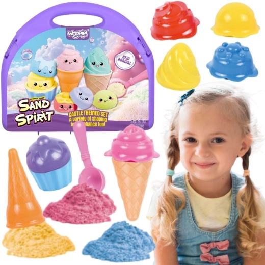 Woopie sable cinétique – set glacier dans une valisette 13 pièces