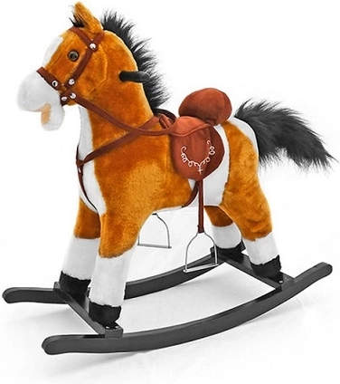Milly Mally cheval à bascule Mustang marron clair