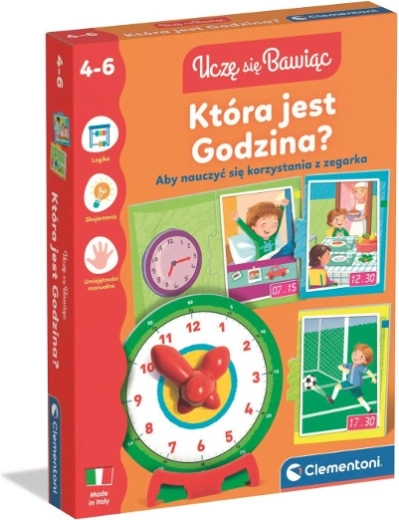 Quelle heure est-il ? jeu éducatif avec puzzle et horloge