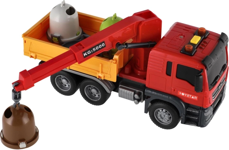Grue fonctionnelle avec crochet pour charger les conteneurs