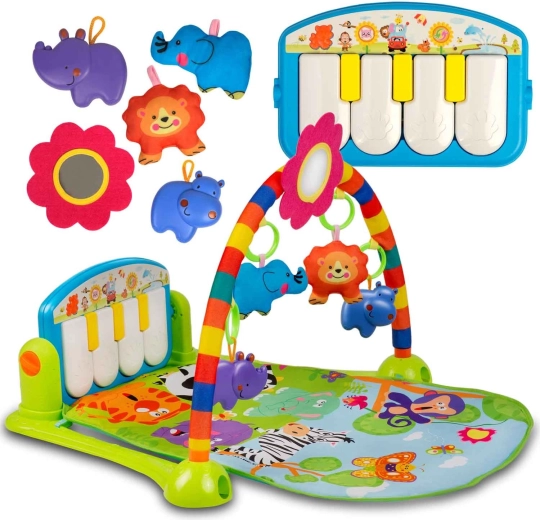 Tapis d’éveil interactif avec piano RICOKIDS 3-en-1