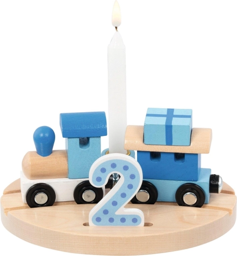 Petit train d’anniversaire Oslo avec chiffres 1–6