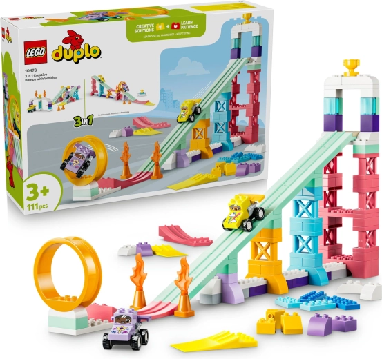 LEGO DUPLO Rampes créatives 3 en 1 avec véhicules