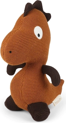 NuuRoo Andrea jouet tricoté dino caramel café