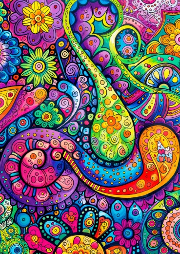 Puzzle Enjoy Tourbillons joyeux 1000 pièces