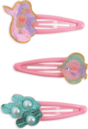 Barrettes à cheveux DJECO avec motif de sirène Marina