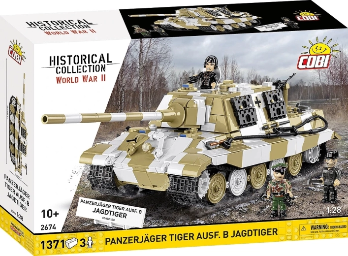 Maquette COBI Panzerjäger Tiger Ausf. B Jagdtiger 1:28 (1371 pièces)