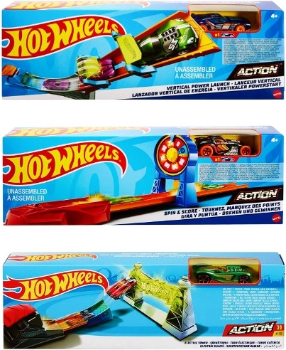 Hot Wheels défis de base – piste avec boucle et lanceur