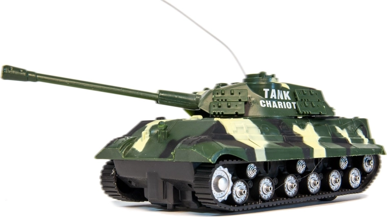 Tank de combat télécommandé, assortiment de couleurs - 1 pièce