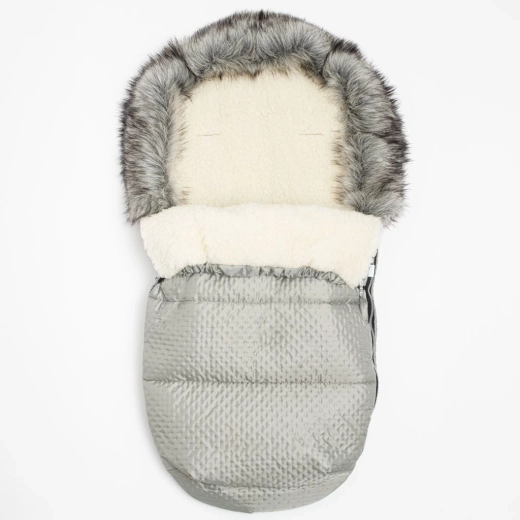Chancelière d’hiver New Baby Lux Wool grise