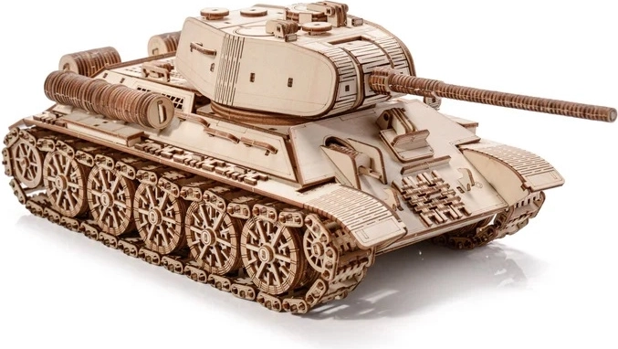 Modèle réaliste en bois du char T-34-85
