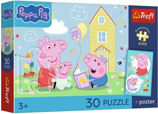 Puzzle enfant Premium Plus Kids Cochon Peppa – Peppa a un plan (30 pièces)