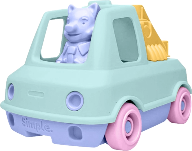 Simple. camion de pompier menthe pour le sable et l’eau