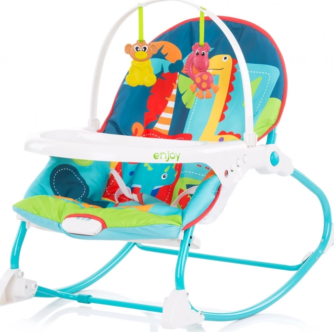 Fauteuil à bascule pour enfants Enjoy - bleu