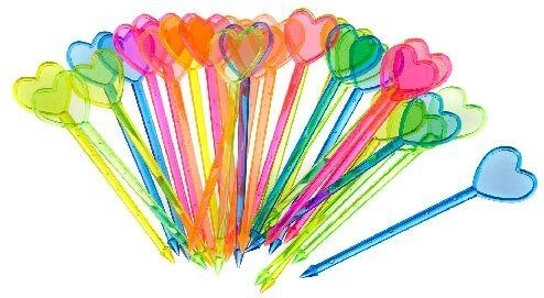 Piques PARTY COLLECTION, assortiment de couleurs, 30 pcs