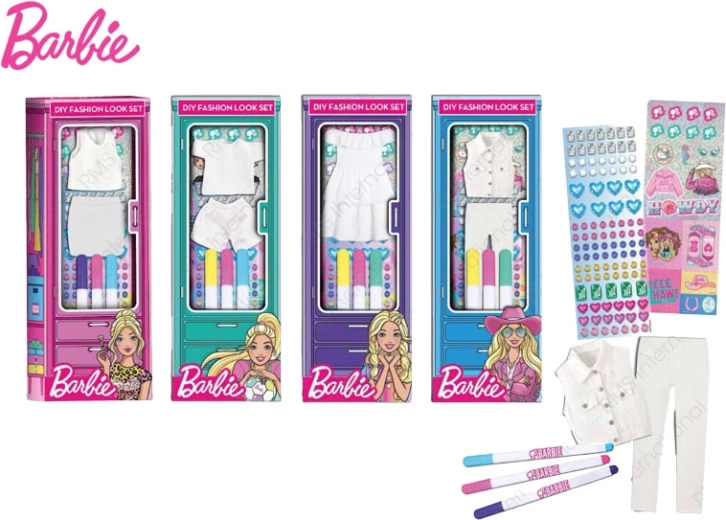 Accessoires de mode Barbie avec feutres – kit créatif en boîte
