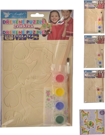 Kit créatif puzzle à colorier 15 × 20 cm (5 motifs)