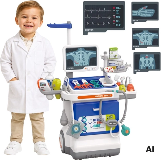 Chariot médical interactif Woopie avec radiographie - 1 pièce