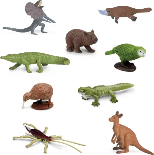 9 mini-figurines réalistes d’animaux australiens