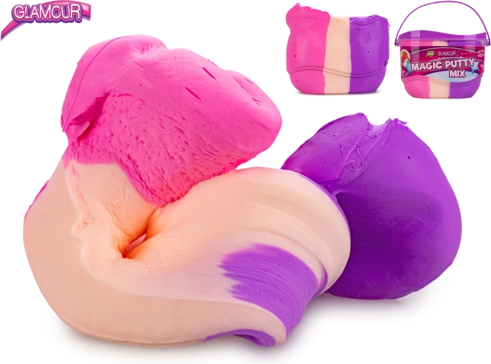 Glamour pâte à modeler magique 3 couleurs en seau