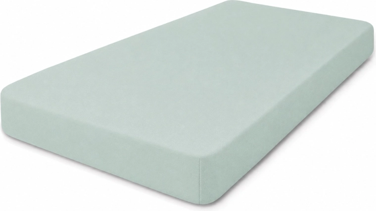 Drap-housse en jersey Babymatex pour lit bébé 60 × 120 cm écru (ivoire) – Vert sauge