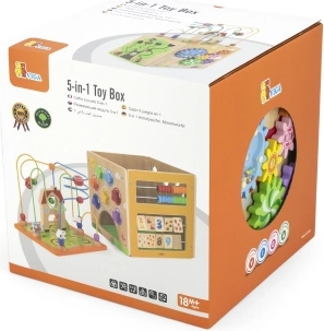 Boîte d’activités en bois 5 en 1