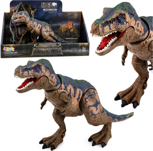 Figurine réaliste de dinosaure T‑Rex avec membres articulés et sons