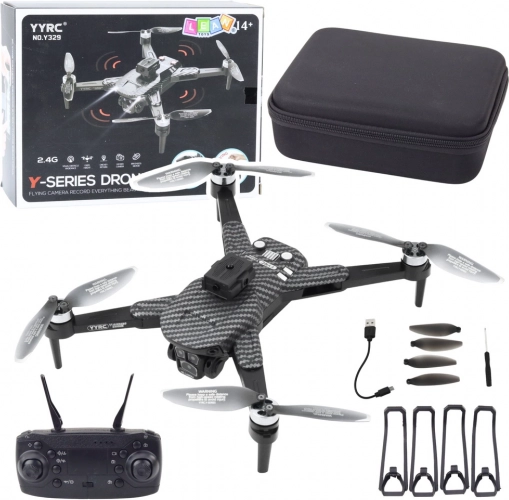 Drone avec caméra HD et application - carbone noir